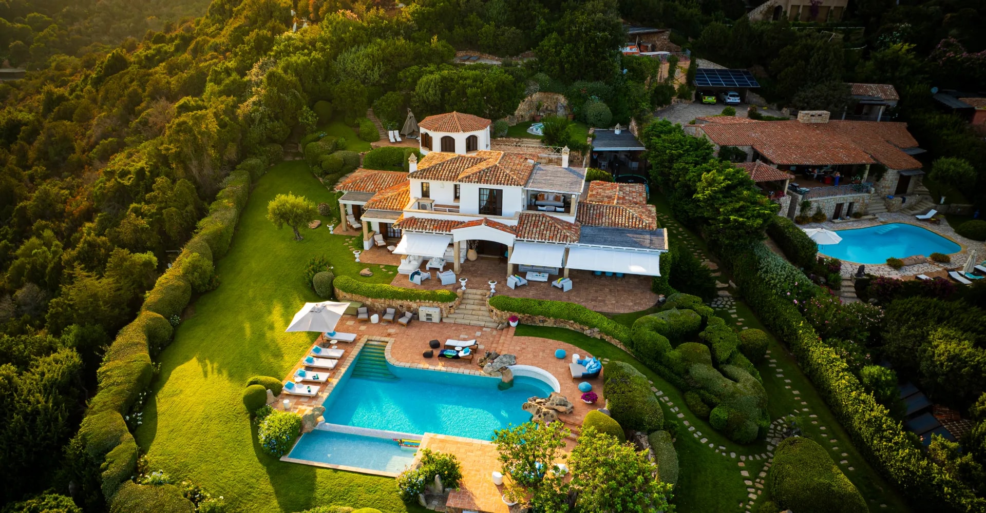 Aerial drone view